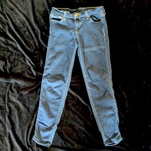 blue jeans small rip